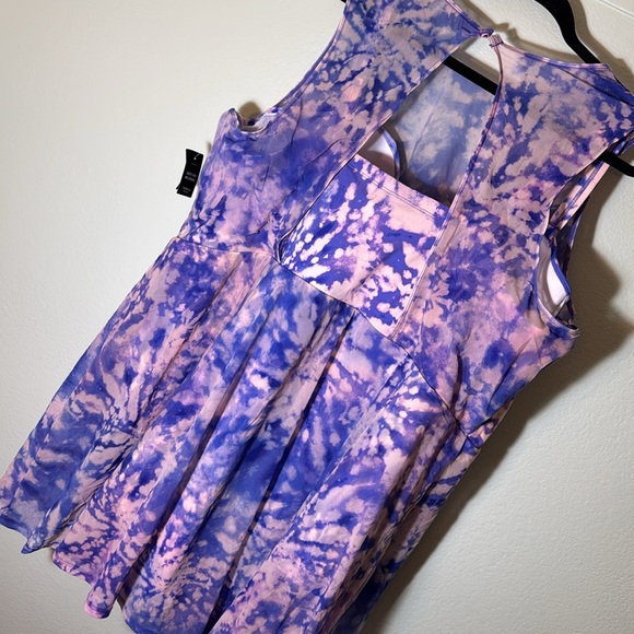 Torrid 5 DD/F Underwire Long Mesh Overlay Swim Dress With Brief - Picture 9 of 12